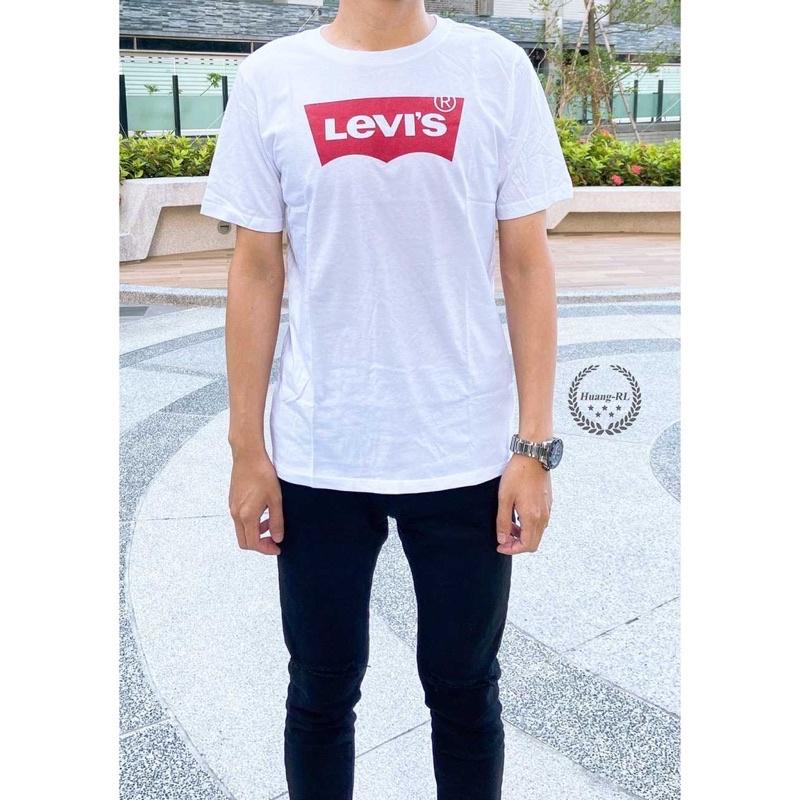 💯保證正品💯Levi＇s Levis 成人版  經典大Logo 素T 短T 黑色 白色 111【Huang-RL】™-細節圖2