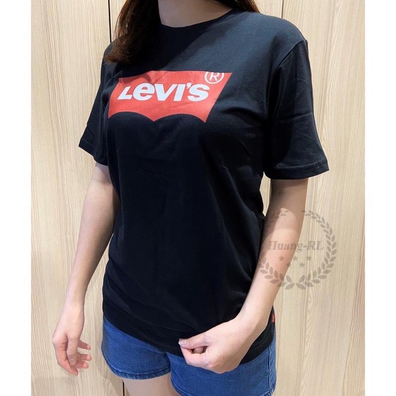 💯保證正品💯Levi＇s Levis 成人版  經典大Logo 素T 短T 黑色 白色 111【Huang-RL】™-細節圖6