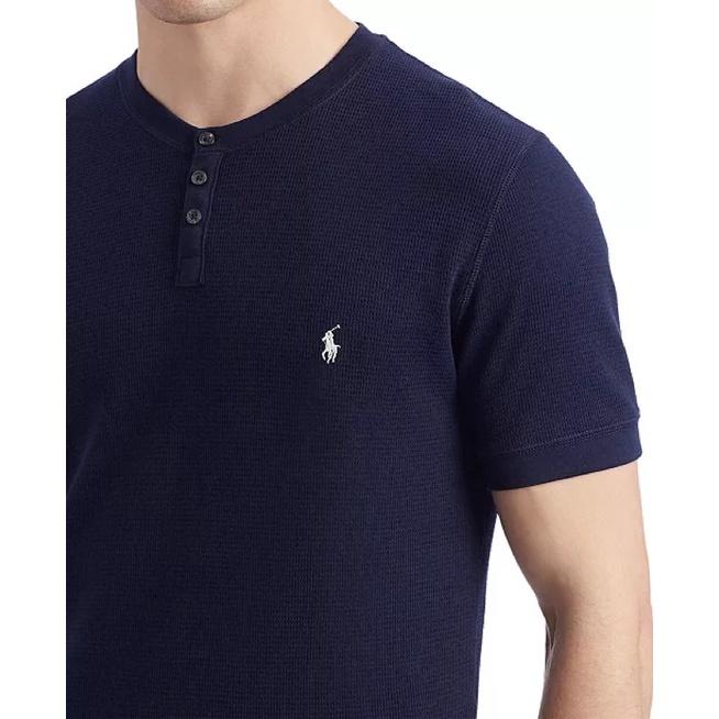 💯保證正品💯Ralph Lauren RL  短袖 素T 亨利領  成人版  大馬 小馬 11【Huang-RL】-細節圖4