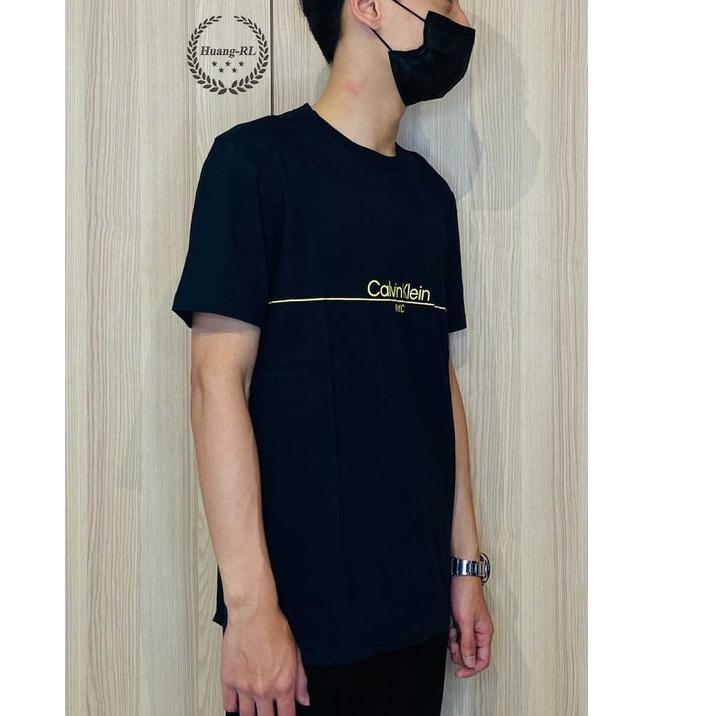 💯保證正品💯CK Calvin Klein 成人版  黑色 經典 非刺繡Logo 短袖 【Huang-RL】19-細節圖3