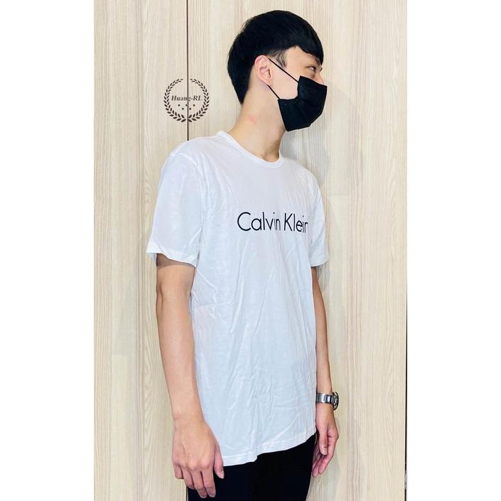 💯保證正品💯CK Calvin Klein 成人版  白色 經典 非刺繡Logo 短袖 93【Huang-RL】™-細節圖2