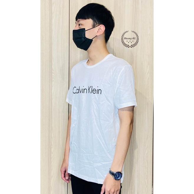 💯保證正品💯CK Calvin Klein 成人版  白色 經典 非刺繡Logo 短袖 93【Huang-RL】™-細節圖3