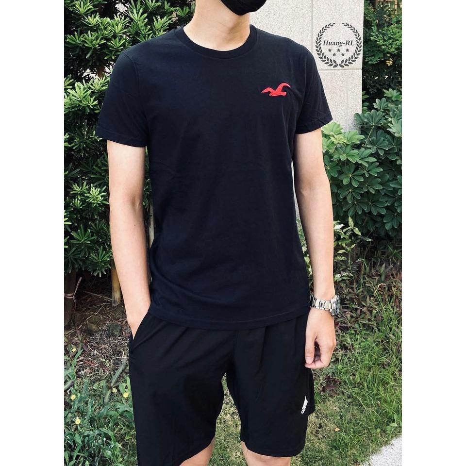 💯保證正品💯HCO Hollister 海鷗 圓領 短t 成人版  白色 藍色 大logo 121【Huang-RL】™-細節圖2