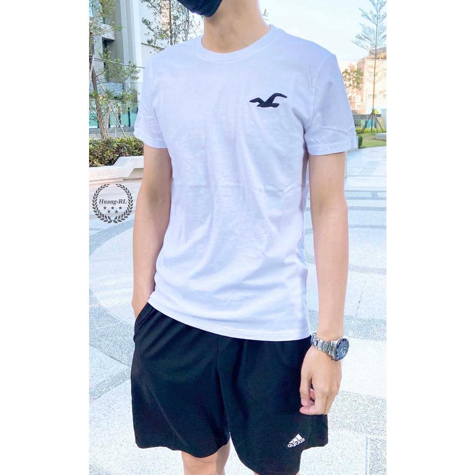 💯保證正品💯HCO Hollister 海鷗 圓領 短t 成人版  白色 藍色 大logo 121【Huang-RL】™-細節圖4