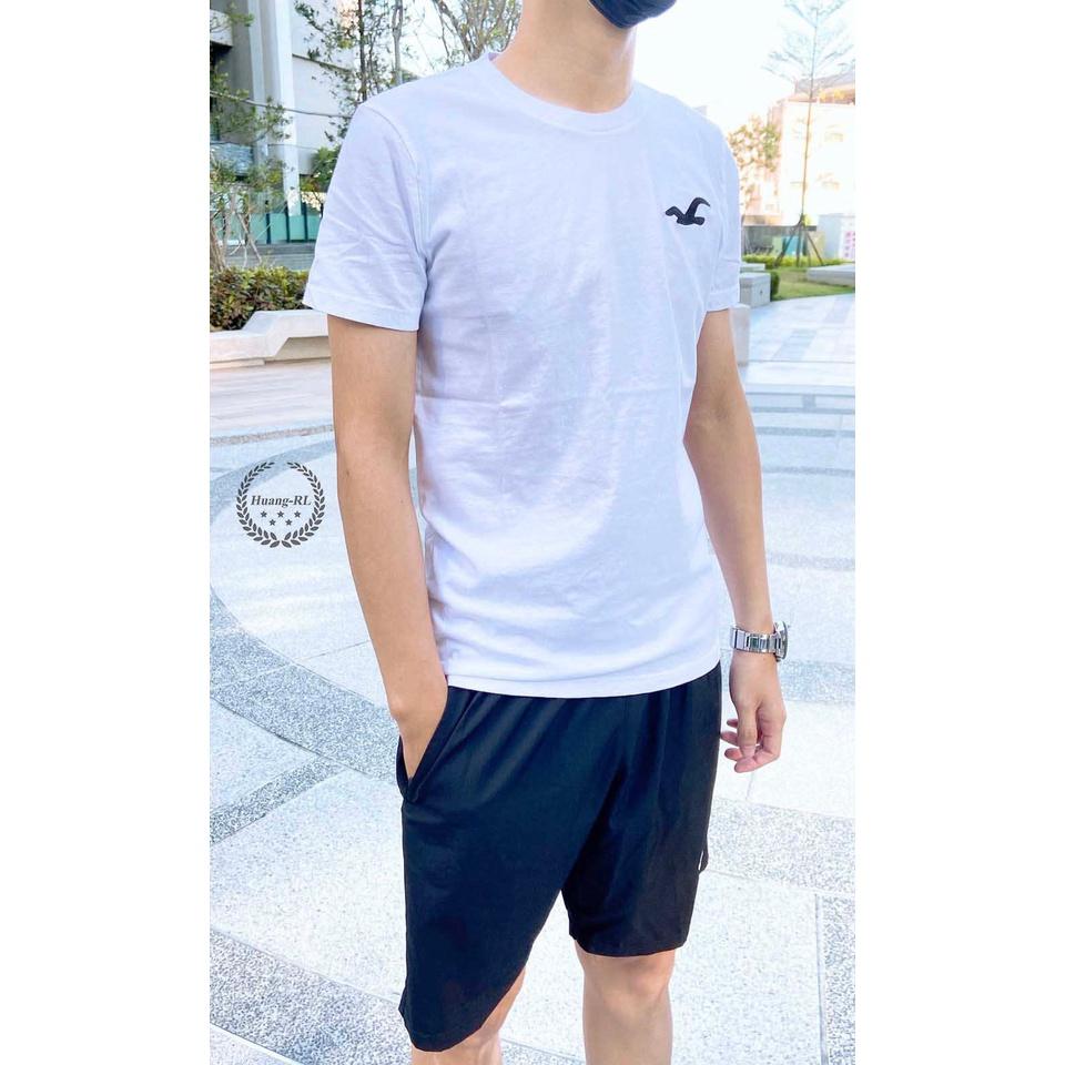 💯保證正品💯HCO Hollister 海鷗 圓領 短t 成人版  白色 藍色 大logo 121【Huang-RL】™-細節圖5