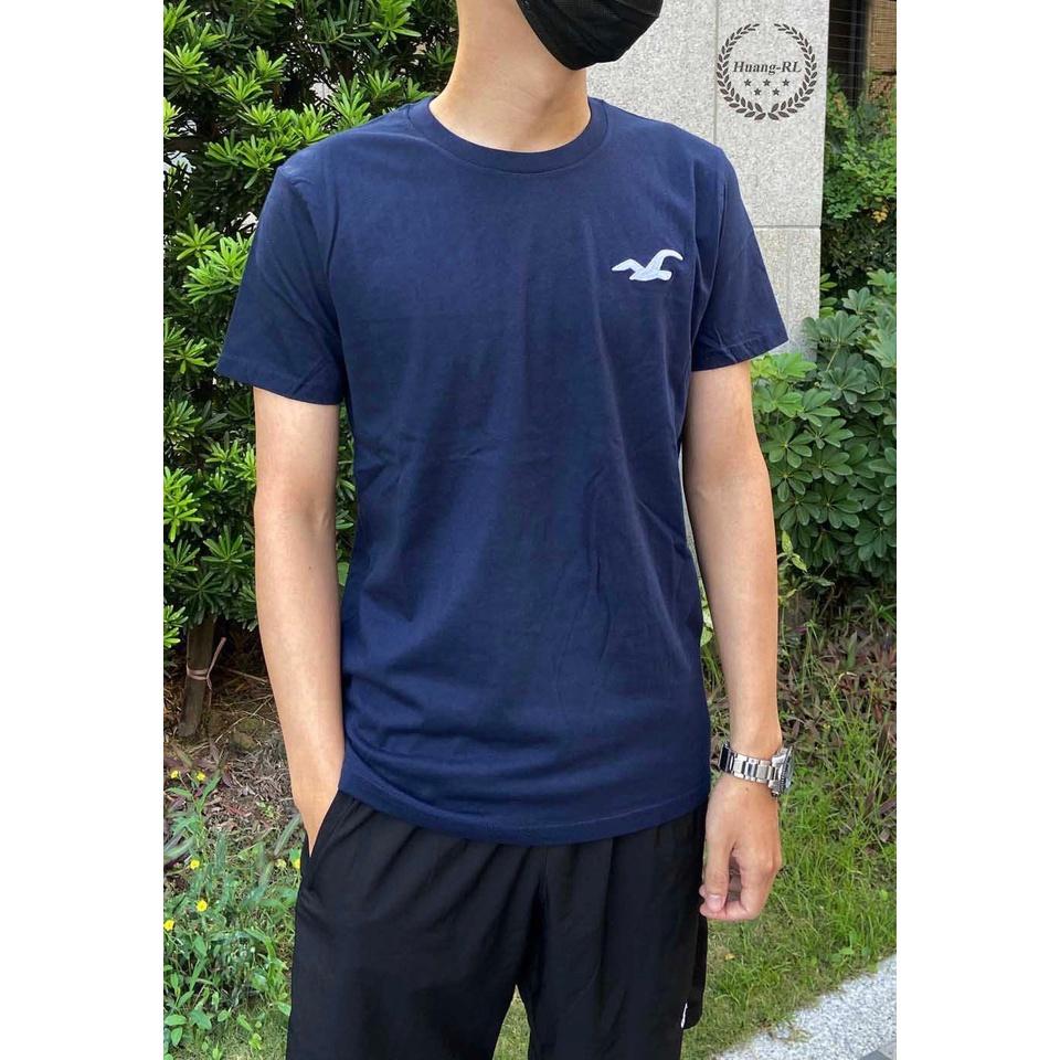 💯保證正品💯HCO Hollister 海鷗 圓領 短t 成人版  白色 藍色 大logo 121【Huang-RL】™-細節圖6