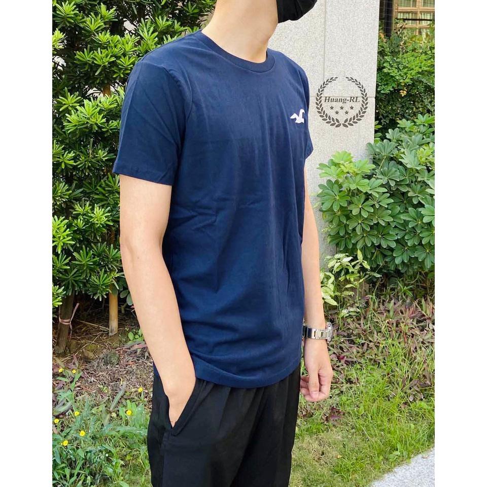💯保證正品💯HCO Hollister 海鷗 圓領 短t 成人版  白色 藍色 大logo 121【Huang-RL】™-細節圖7