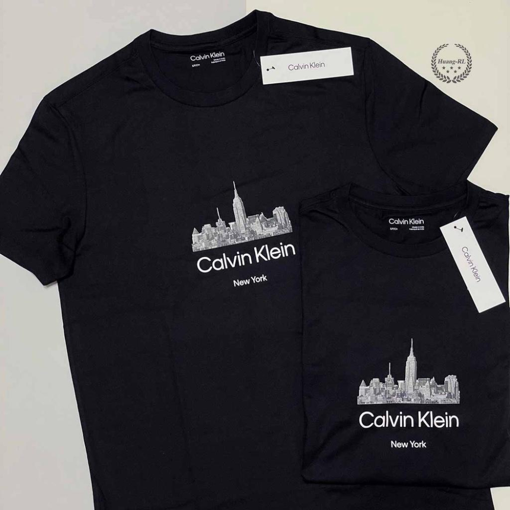 💯保證正品💯CK Calvin Klein 短袖 T恤 短T  圓領 成人版 黑色 白色 13【Huang-RL】-細節圖4
