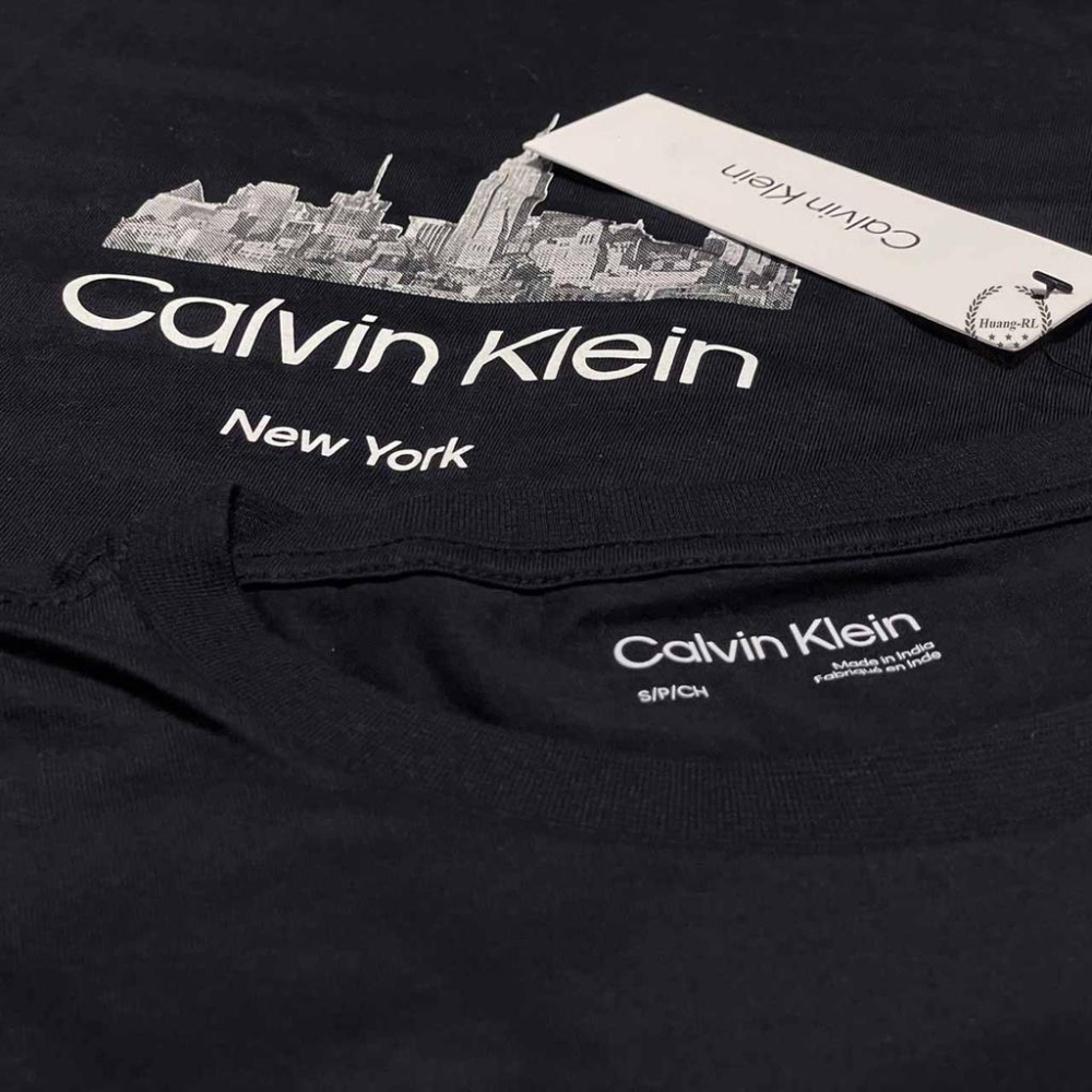 💯保證正品💯CK Calvin Klein 短袖 T恤 短T  圓領 成人版 黑色 白色 13【Huang-RL】-細節圖5