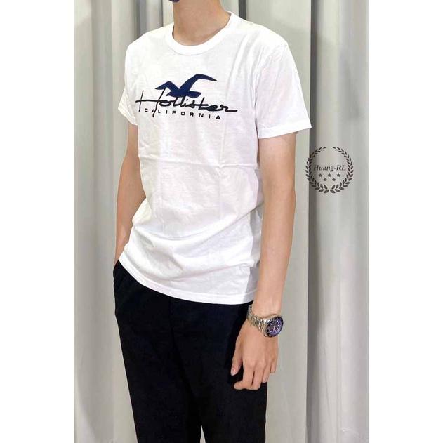 💯保證正品💯HCO Hollister 海鷗 大logo 圓領 成人版 短t 短袖 白色 97【Huang-RL】™-細節圖2