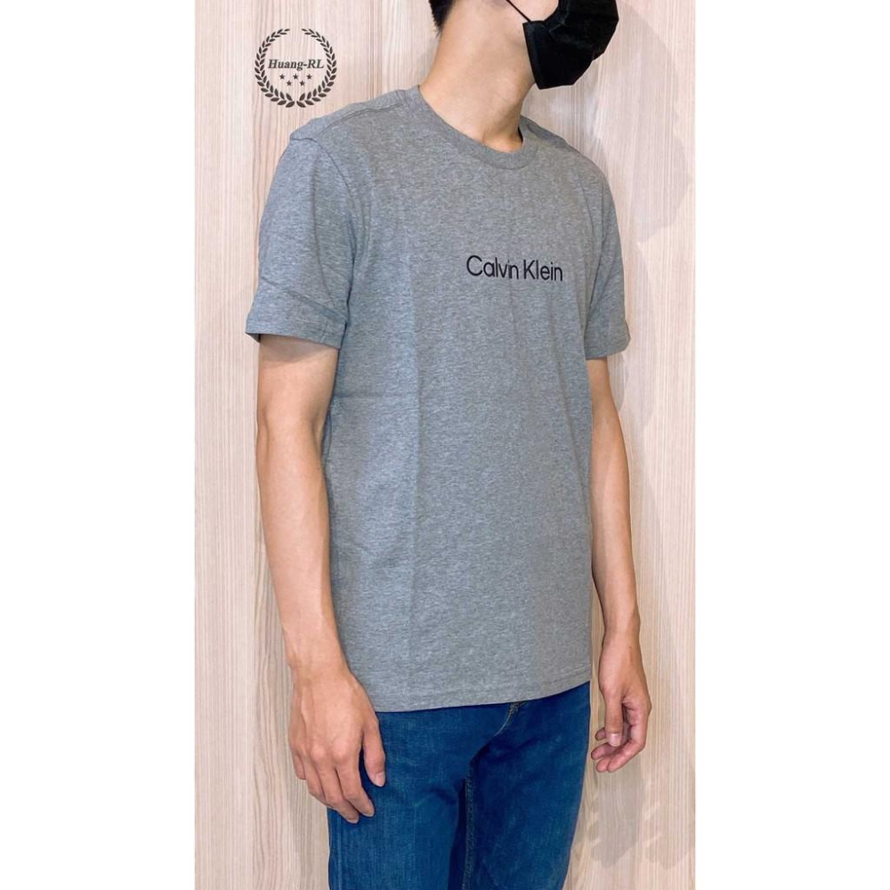 💯保證正品💯Huang-RL 成人版 CK Calvin Klein 彩色  黑色 灰色  經典 大Logo 短袖 19-細節圖3