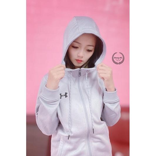 💯保證正品💯Huang-RL    Under Armour  UA 連帽外套 成人版 灰色 百搭  棉質-細節圖4