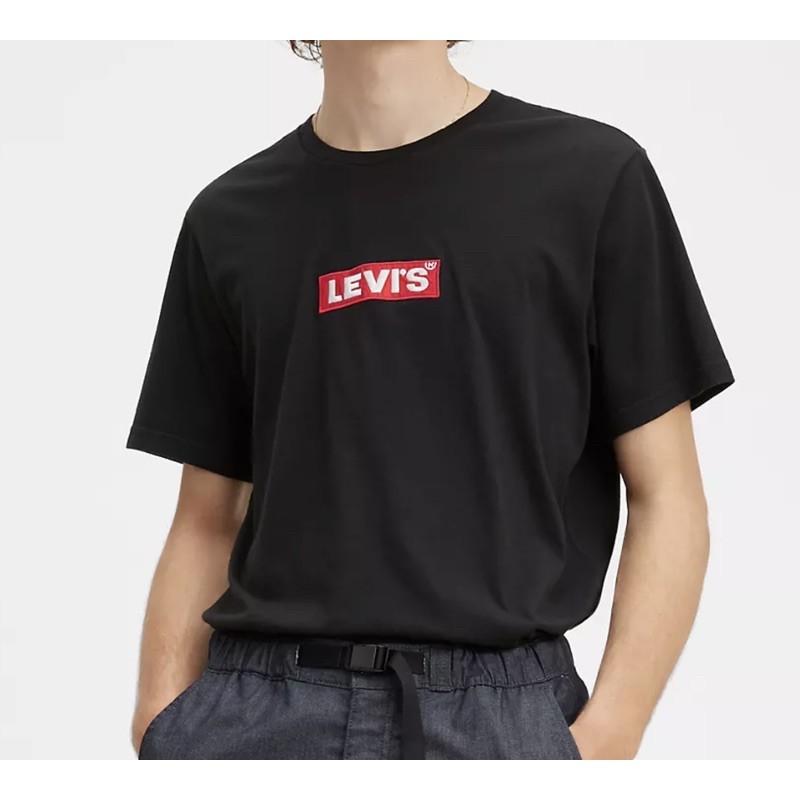 95💯保證正品💯Huang-RL Levi＇s 成人版  經典文字 大Logo 圓領短T 白色 黑色 情侶裝 Levis-細節圖4