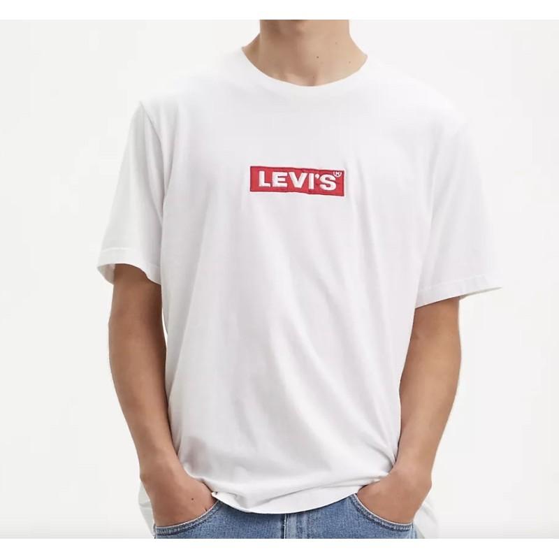 95💯保證正品💯Huang-RL Levi＇s 成人版  經典文字 大Logo 圓領短T 白色 黑色 情侶裝 Levis-細節圖5