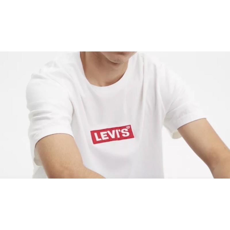 95💯保證正品💯Huang-RL Levi＇s 成人版  經典文字 大Logo 圓領短T 白色 黑色 情侶裝 Levis-細節圖6