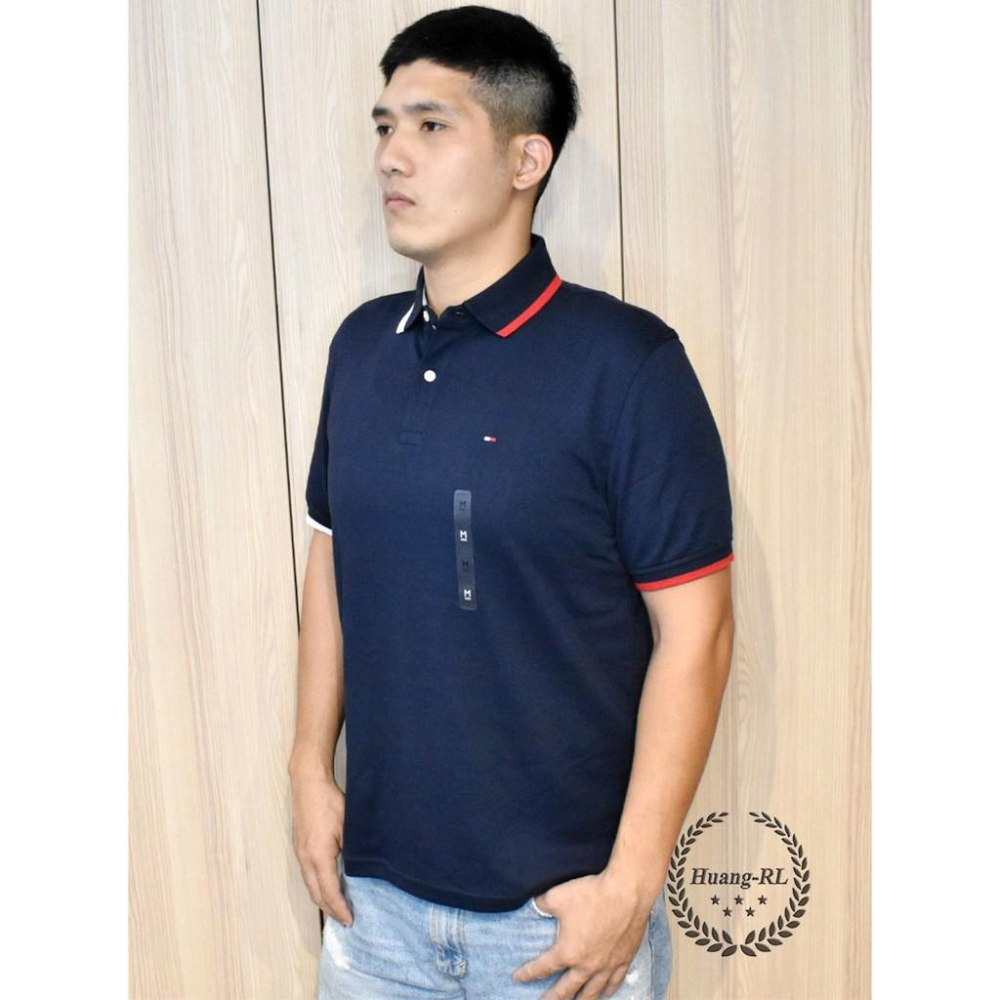 💯保證正品💯Tommy Hilfiger Polo衫成人版 滾邊 小Logo 湯米 素面 81-2【Huang-RL】™-細節圖3