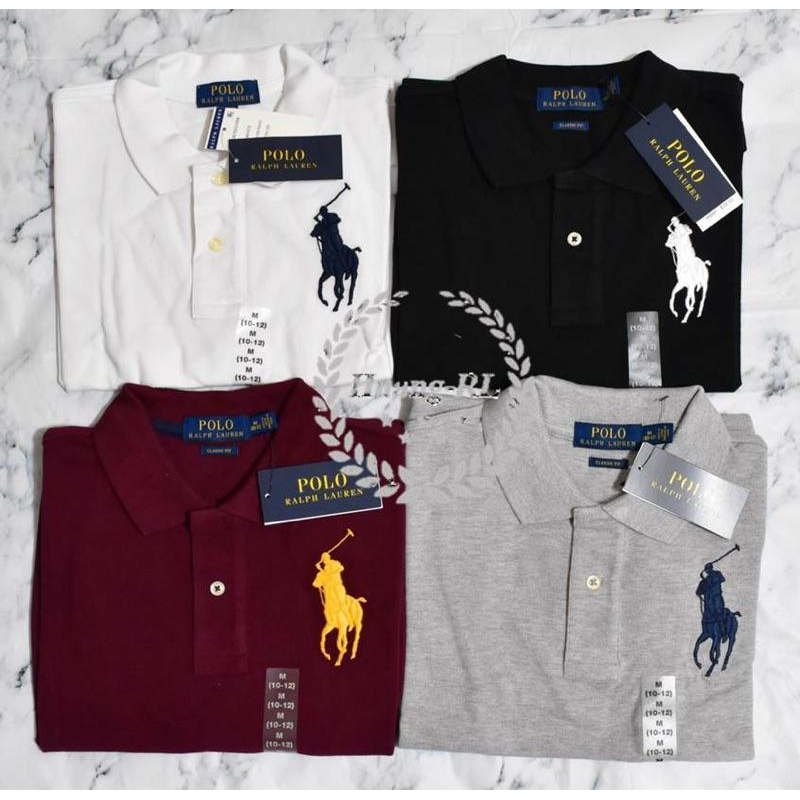 💯保證正品💯Ralph Lauren RL POLO衫 青年版 短袖 大馬 黑色 白色16【Huang-RL】™-細節圖3