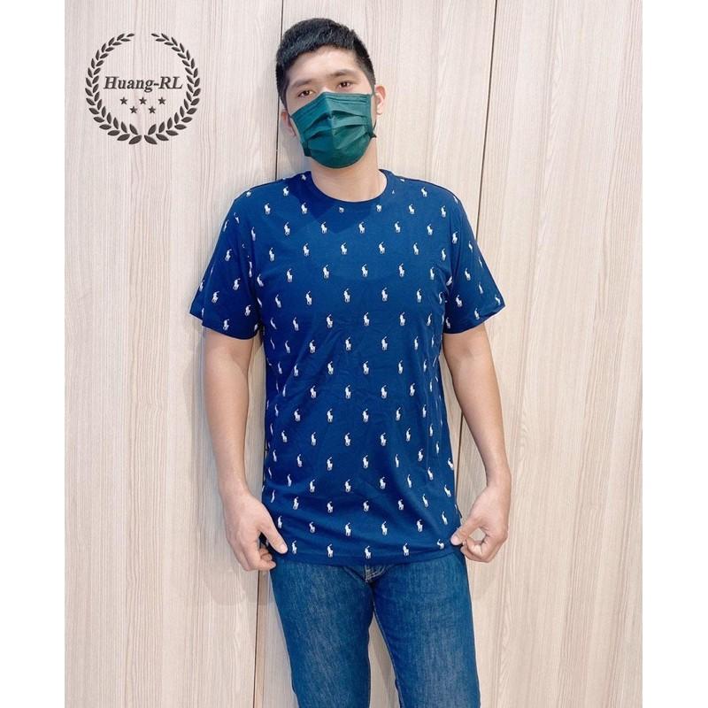💯保證正品💯Ralph Lauren 滿版 RL 短袖 成人版 小馬 大馬 深藍 黑色  【Huang-RL】44-細節圖2