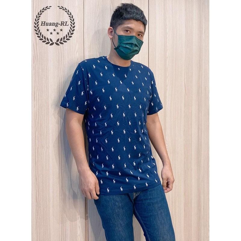 💯保證正品💯Ralph Lauren 滿版 RL 短袖 成人版 小馬 大馬 深藍 黑色  【Huang-RL】44-細節圖3