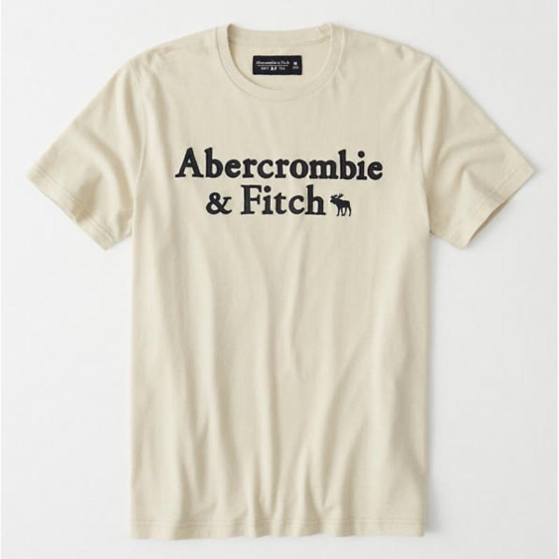 89💯保證正品💯Huang-RL Abercrombie & Fitch A&F 成人版 大麋鹿 短袖 奶茶色 深藍-細節圖7