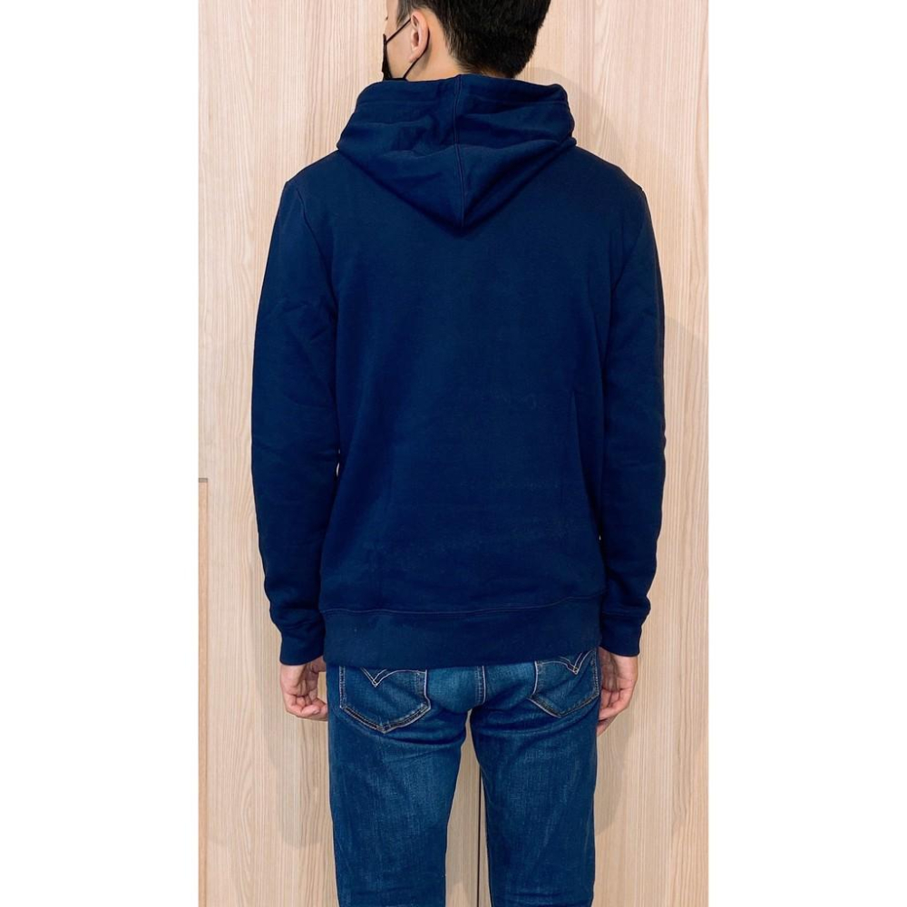 現貨！90💯保證正品💯Huang-RL GAP 連帽帽T (內刷毛) 情侶裝 正品 帽T 深藍 黑色 灰色-細節圖3