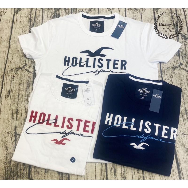 💯保證正品💯HCO Hollister 海鷗 大logo 圓領 素t 短t 成人版  白色 92【Huang-RL】™-細節圖9