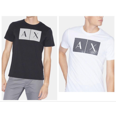 💯保證正品💯Huang-RL Armani Exchange AX 大Logo 短袖T恤 短T 黑色 白色 #後1