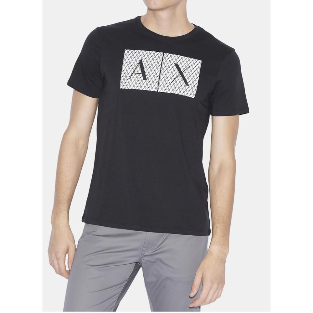 💯保證正品💯Huang-RL  Armani Exchange AX 大Logo 短袖T恤  短T 黑色 白色 #後1-細節圖3