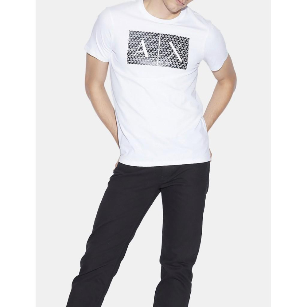💯保證正品💯Huang-RL  Armani Exchange AX 大Logo 短袖T恤  短T 黑色 白色 #後1-細節圖4