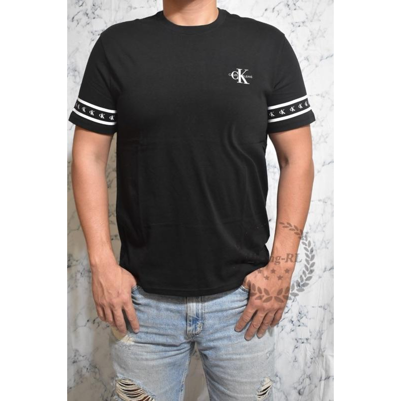 30💯保證正品💯Huang-RL 成人版 CK Calvin Klein 白色  黑色 經典 Logo 短袖-細節圖2
