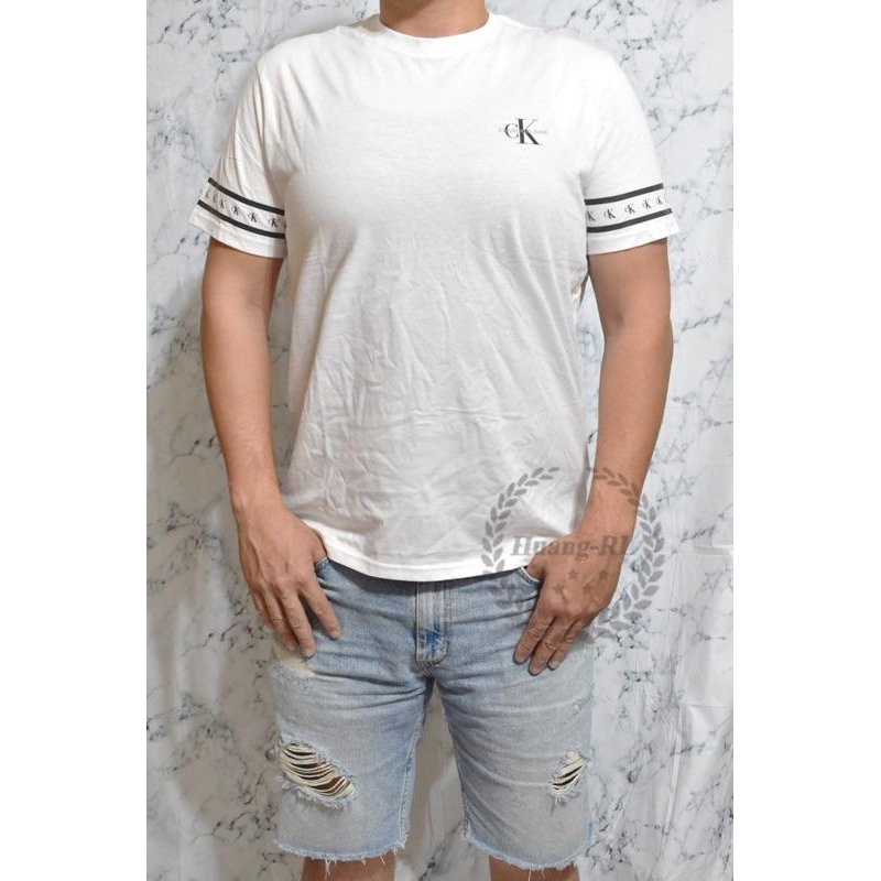 30💯保證正品💯Huang-RL 成人版 CK Calvin Klein 白色  黑色 經典 Logo 短袖-細節圖5