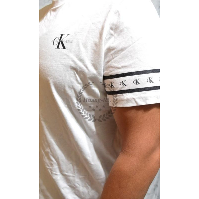 30💯保證正品💯Huang-RL 成人版 CK Calvin Klein 白色  黑色 經典 Logo 短袖-細節圖7