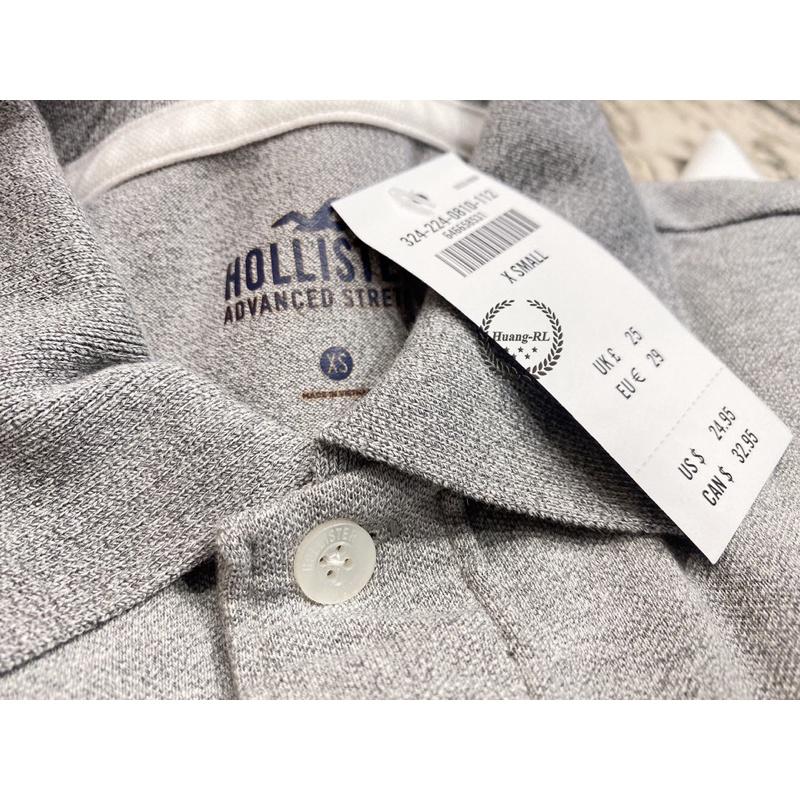 開發票💯保證正品💯HCO Hollister 海鷗 POLO衫 成人版 短T 黑色 白色 刺繡 115 Huang-RL-細節圖8