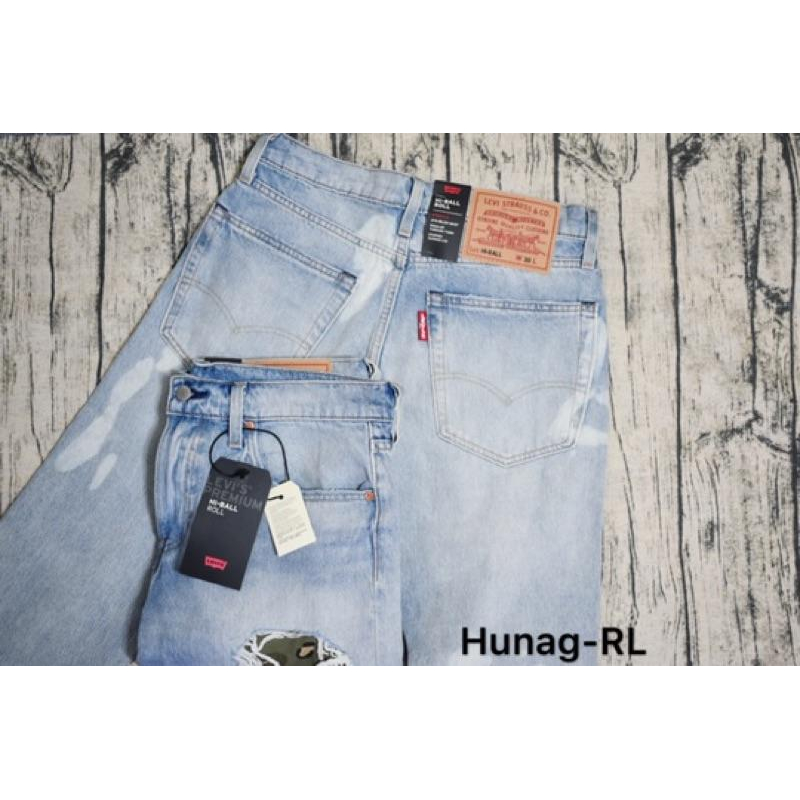Levis 502💯保證正品💯Huang-RL  破壞 迷彩 牛仔長褲 深色 短褲 短牛 501 Levi＇s 外1-細節圖5