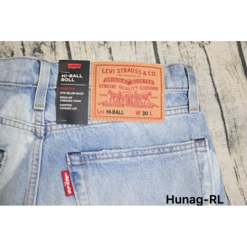 Levis 502💯保證正品💯Huang-RL  破壞 迷彩 牛仔長褲 深色 短褲 短牛 501 Levi＇s 外1-細節圖6