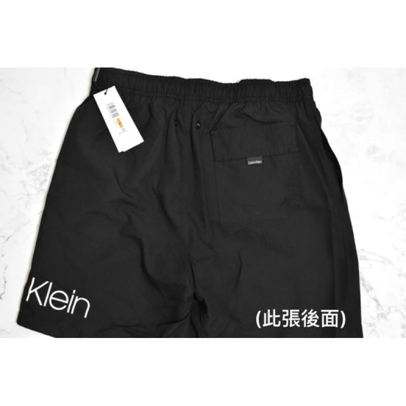 31💯保證正品💯Huang-RL Calvin Klein Logo 7＂  CK 黑色 成人版 短褲 海灘褲 123-細節圖4