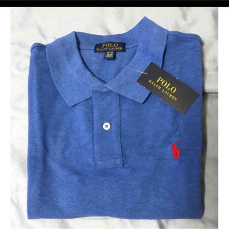 💯保證正品💯Huang-RL Ralph Lauren RL POLO衫 青年版  短袖  小馬   藍色-細節圖2
