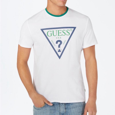 106💯保證正品💯Huang-RL Guess 三角Logo 短袖T恤 短T 現貨 成人版