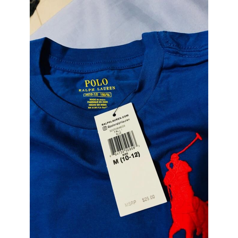 6💯保證正品💯Huang-RL Ralph Lauren RL POLO 青年版 M L XL 素T 大馬 短袖-細節圖3