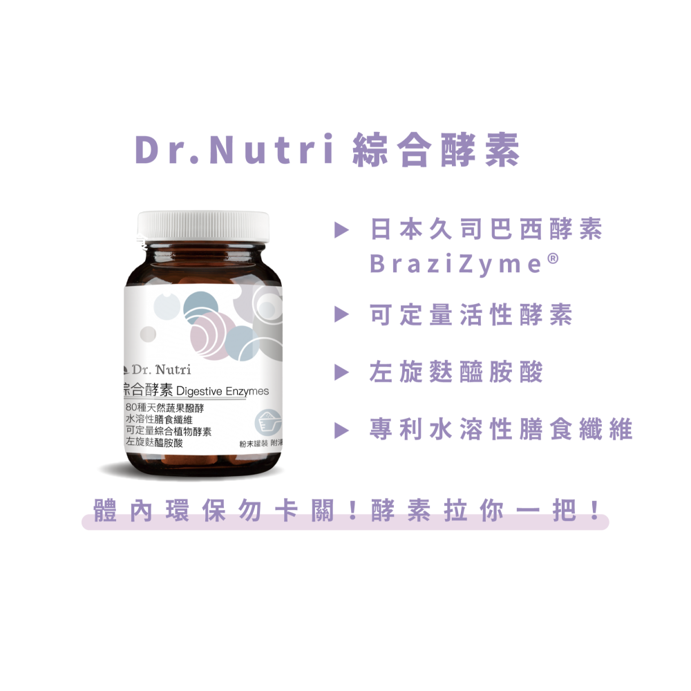 無香料綜合酵素＋纖維＋左旋麩醯胺酸｜Dr.Nutri芯漾生醫｜無添加調味香料｜40g玻璃罐附湯匙｜原價799元-細節圖2