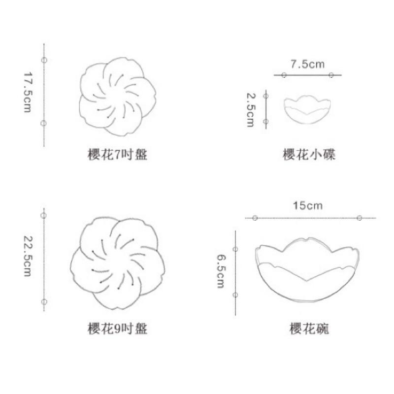 拾拾食器｜日式新骨瓷櫻花盤◆陶瓷盤 瓷盤 早餐盤 沙拉碗 湯碗 蛋糕盤 造型碗盤 日本 現貨+預購 台灣-細節圖3