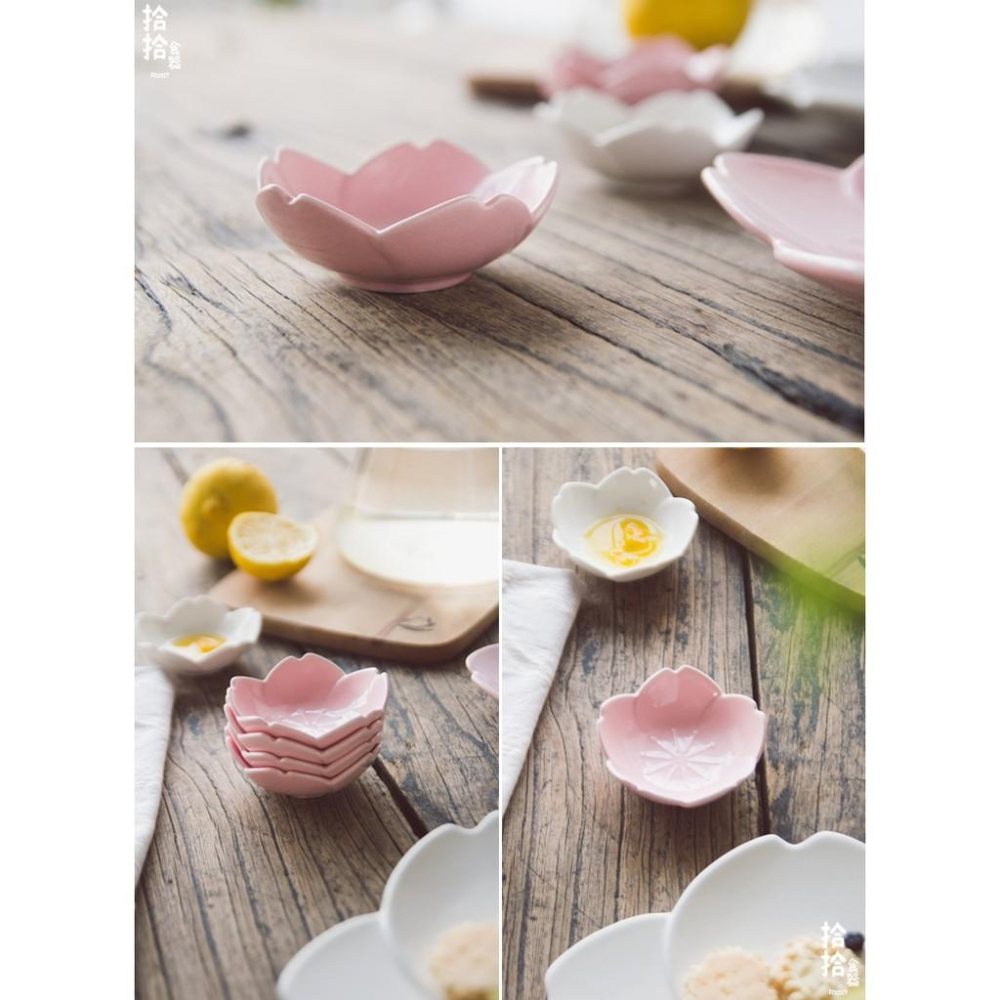 拾拾食器｜(套組)日式新骨瓷櫻花陶瓷碗盤◆陶瓷盤 餐盤 蛋糕盤 餐具組 造型碗盤 日本 現貨+預購 台灣-細節圖7