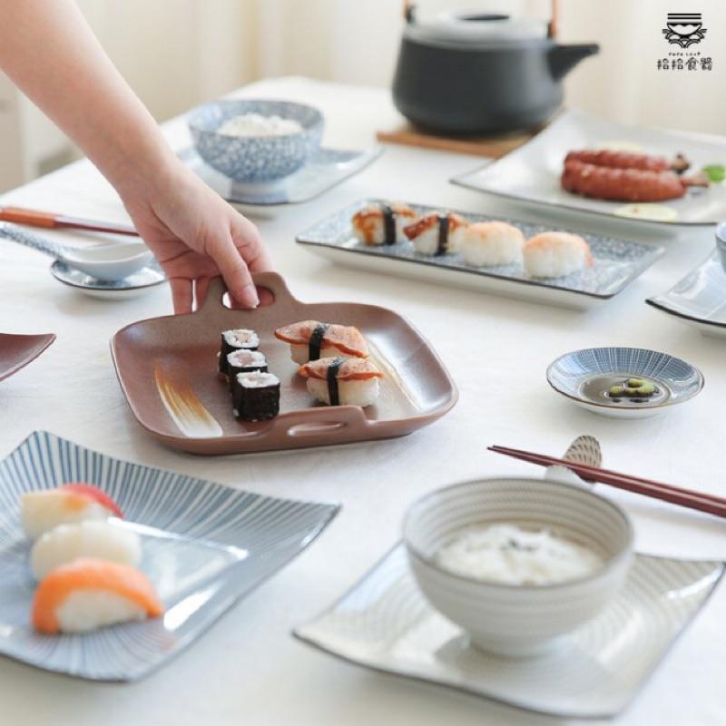 拾拾食器｜(方形盤)日式復古碗碟餐具◆日式盤 方盤 陶瓷盤 菜盤 餐盤 大餐盤 日本 現貨+預購 台灣-細節圖2