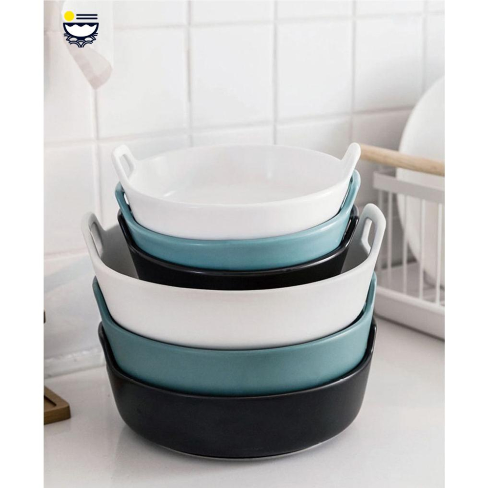 拾拾食器｜北歐雙耳消光系列-沙拉碗/烤盤◆雙耳盤 瓷盤 陶瓷盤 早餐盤 西餐盤 沙拉盤 麵包盤 日本 現貨+預購 台灣-細節圖8