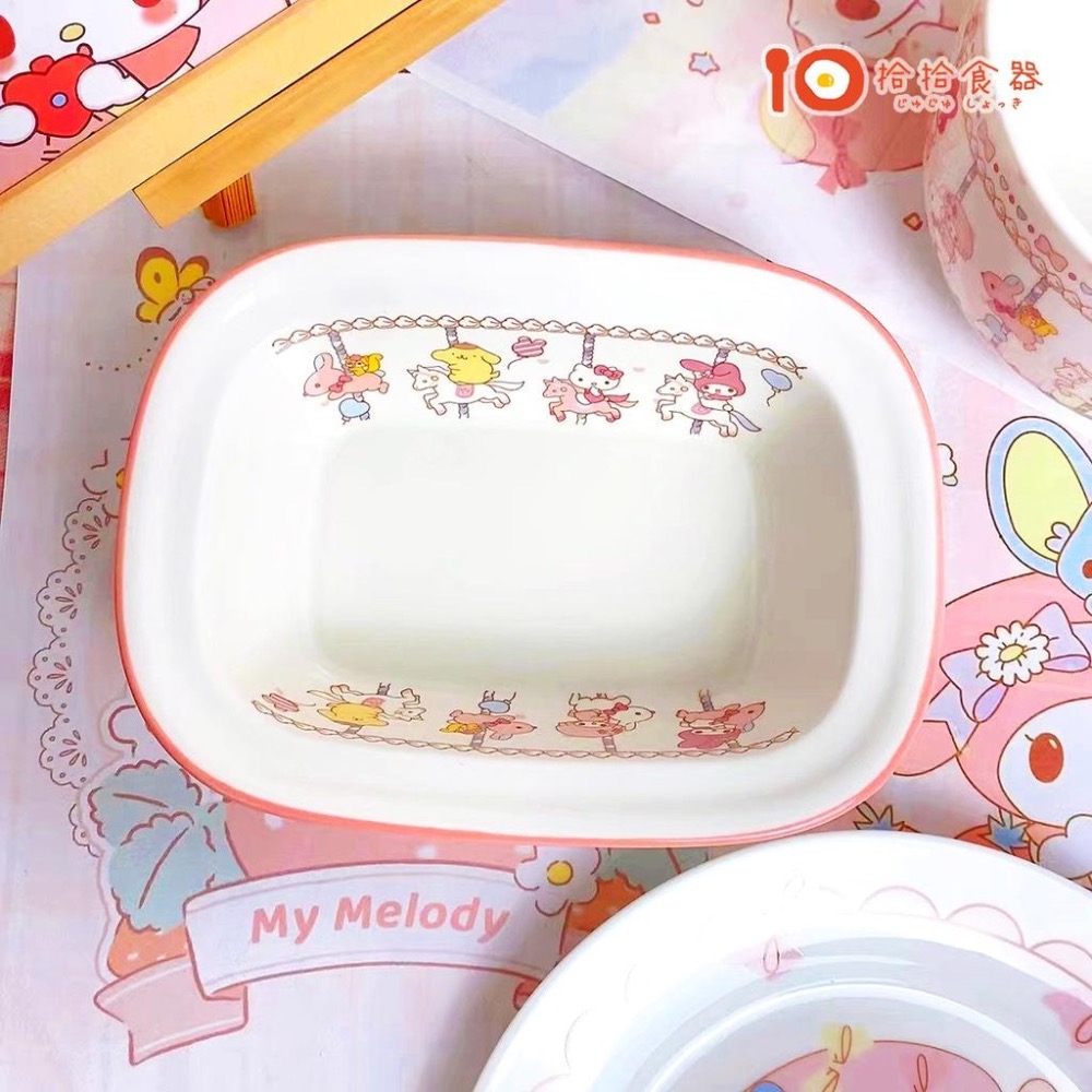 拾拾食器｜美樂蒂💗陶瓷餐具◆陶瓷盤 陶瓷碗 早餐盤 餐盤 泡麵碗 湯碗 餐具組 湯匙 筷子 日本 現貨+預購 台灣-細節圖6