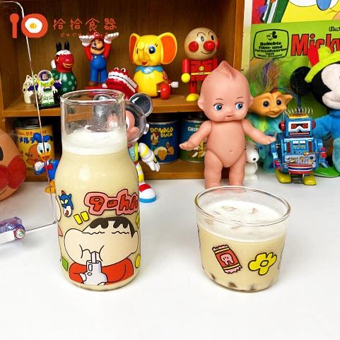 拾拾食器｜小新🖍玻璃杯壺◆水杯 蠟筆小新 杯具組 果汁杯 可樂杯 動感超人 情人節 禮物 日本 現貨+預購 台灣-細節圖2