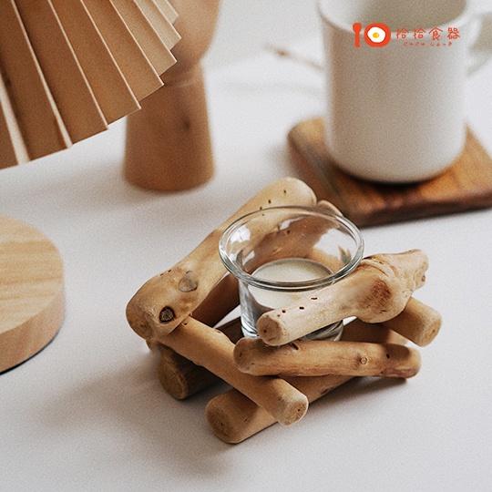 拾拾食器｜韓國仿舊漂流木燭台◆蠟燭台 蠟燭杯 蠟燭容器 木製燭台 玻璃燭台 精油 薰香 容器 日本 現貨+預購 台灣-細節圖6