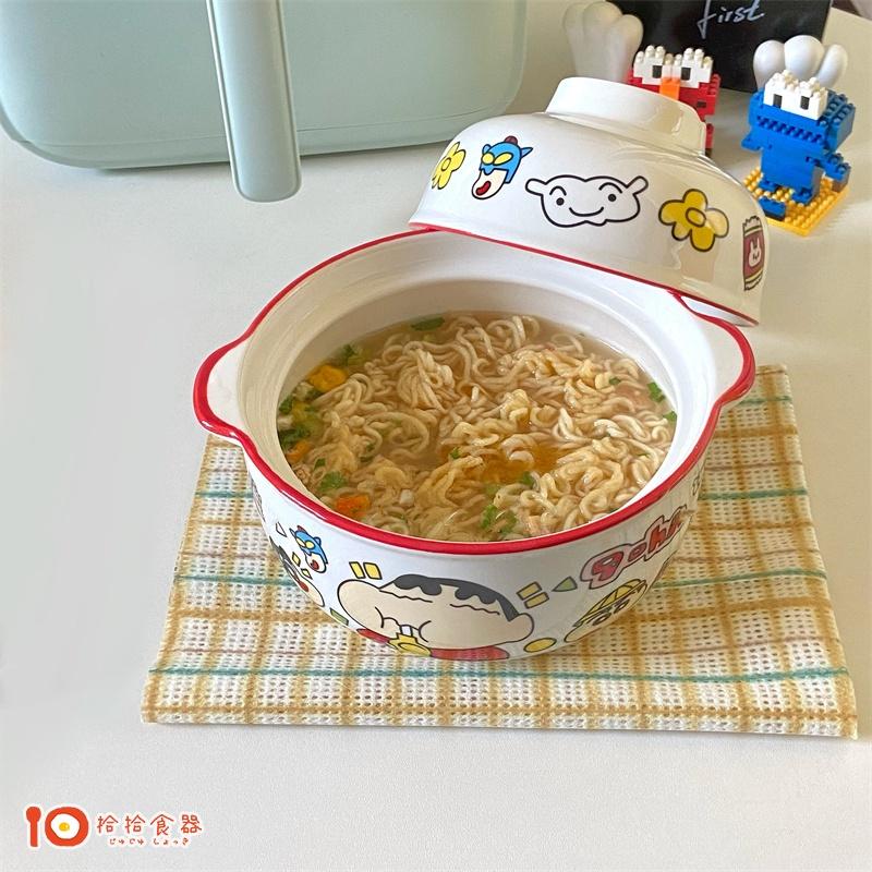 拾拾食器｜小新🖍泡麵碗◆陶瓷泡麵碗 陶瓷碗 蠟筆小新 肥嘟嘟左衛門 湯碗 大碗 情人節 禮物 日本 現貨+預購 台灣-細節圖7