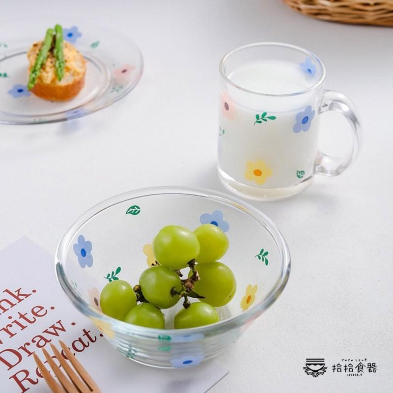 拾拾食器｜ペコちゃん草莓玻璃餐具◆餐盤 玻璃杯 玻璃盤 蛋糕盤 沙拉碗 燕麥碗 情人節 禮物 日本 現貨+預購 台灣-細節圖3
