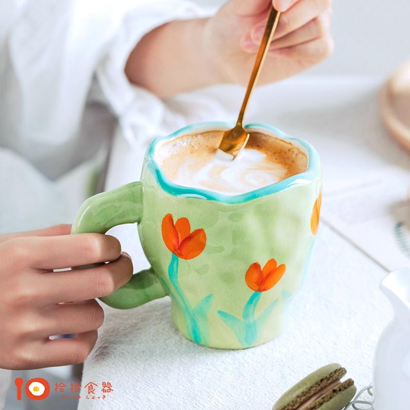 拾拾食器｜丹麥設計師手捏陶瓷馬克杯◆手繪 陶瓷杯 咖啡杯 茶杯 手捏杯 水杯 禮物 情人節 日本 現貨+預購 台灣-細節圖8